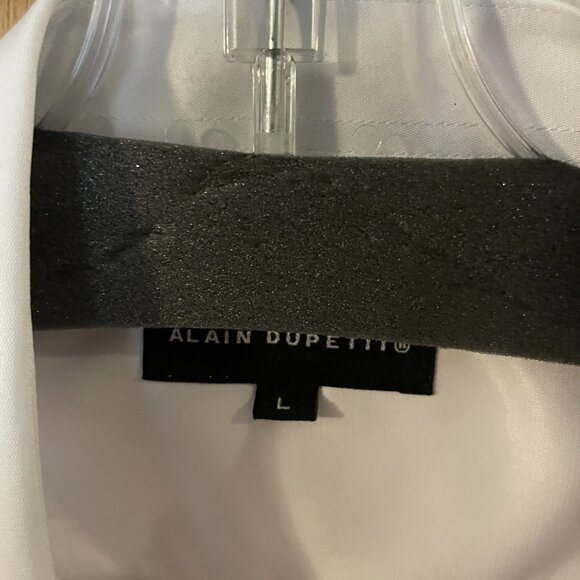 Alain Dupetit Men's Size Large White Long Sleeve Button Front Dress Shirt NEW - Picture 2 of 7